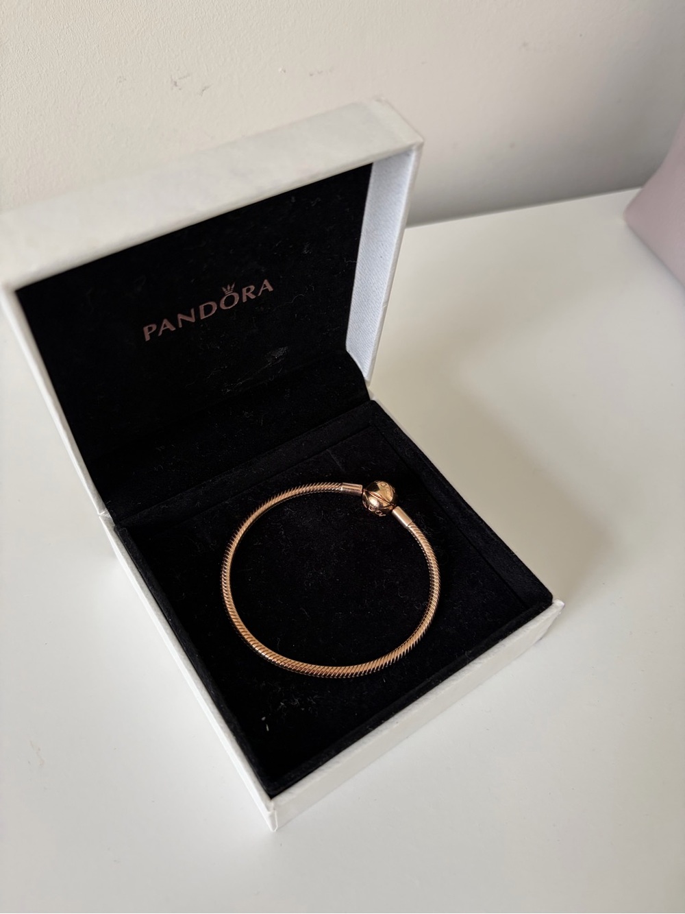 Pandora Rose Gold Snake Chain Bracelet